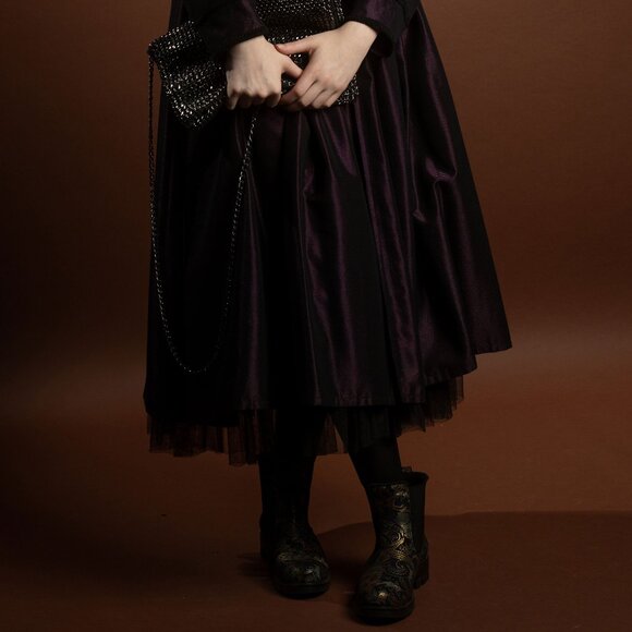 Unique Leather Chelsea Boots with Floral Print - Size 8 - Picture 2 of 7